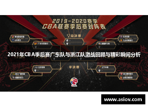 2021年CBA季后赛广东队与浙江队激战回顾与精彩瞬间分析